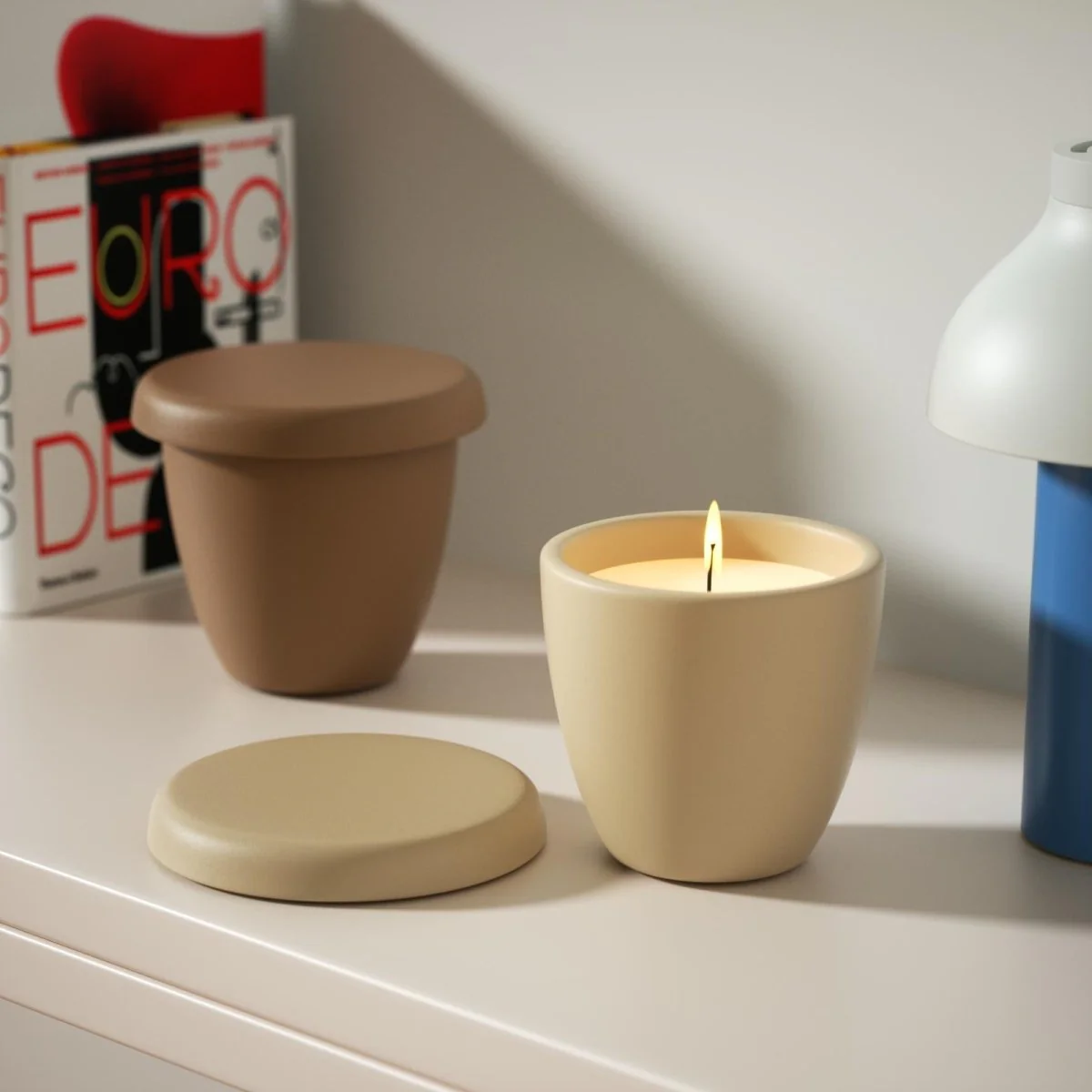 Minimalist Bowl-Shaped Candle Jar Silicone Mold & 3.5oz Candle Refill Silicone Mold - Image 5