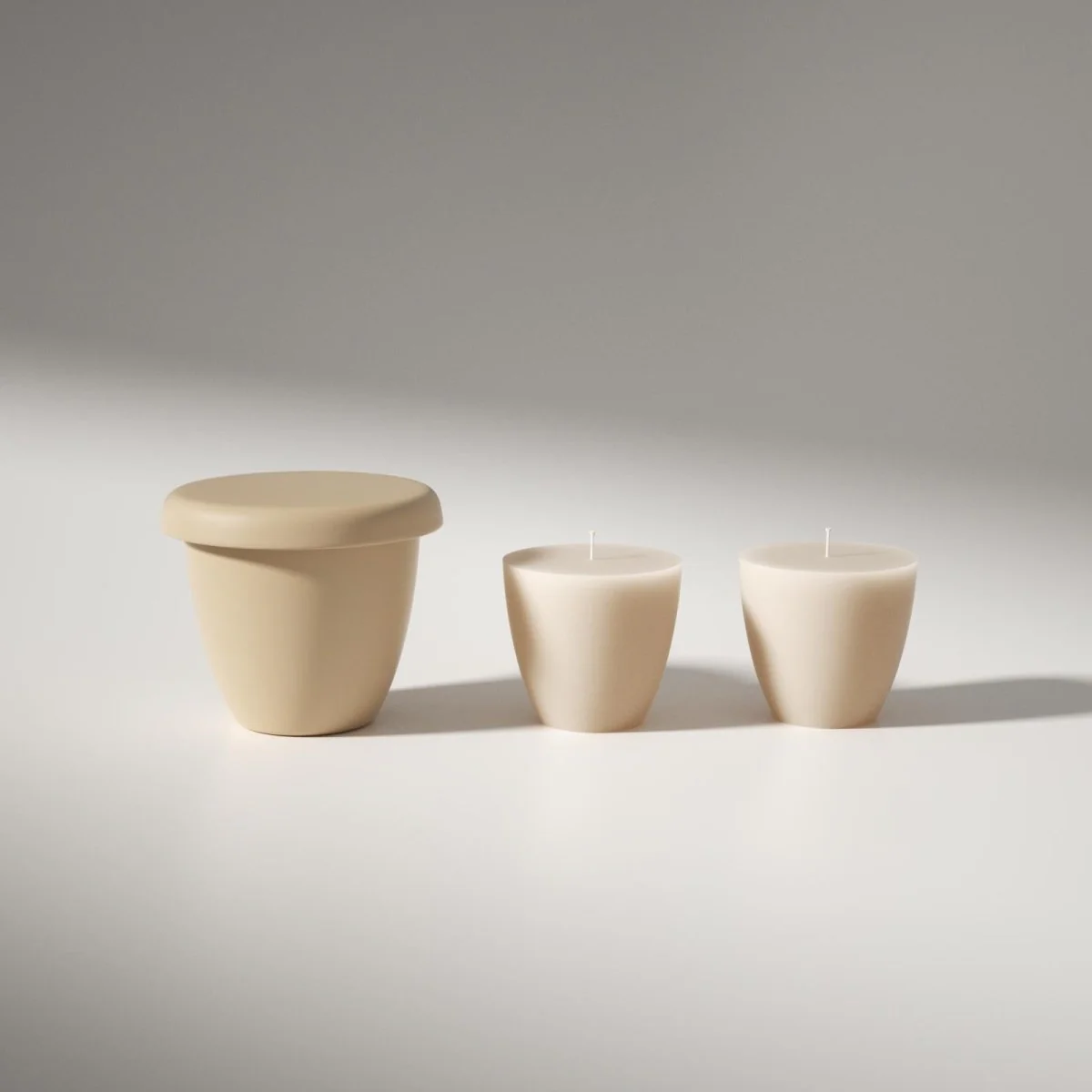 Minimalist Bowl-Shaped Candle Jar Silicone Mold & 3.5oz Candle Refill Silicone Mold - Image 7