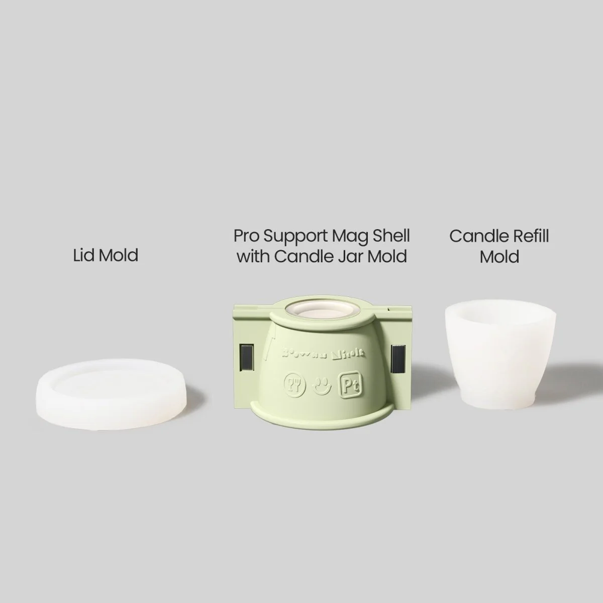 Minimalist Bowl-Shaped Candle Jar Silicone Mold & 3.5oz Candle Refill Silicone Mold - Image 9