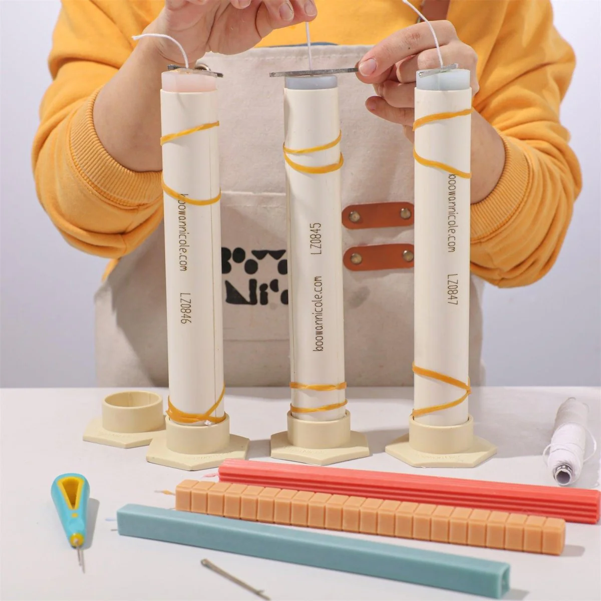 Cubis Taper Candle Silicone Mold Collection - Image 3