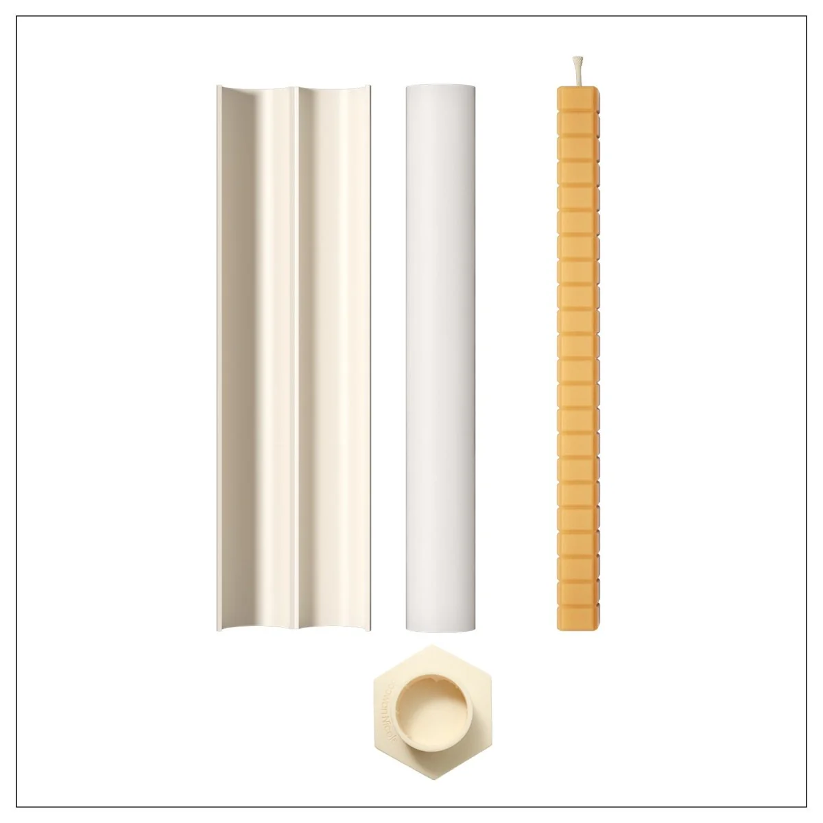 Cubis Taper Candle Silicone Mold Collection - Image 8