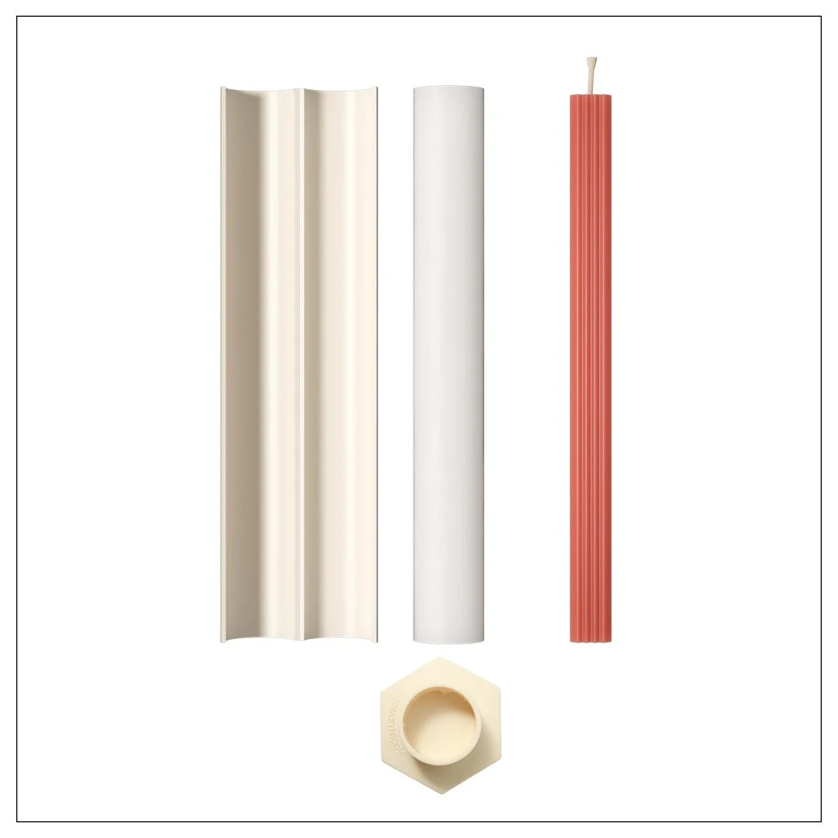 Cubis Taper Candle Silicone Mold Collection - Image 9