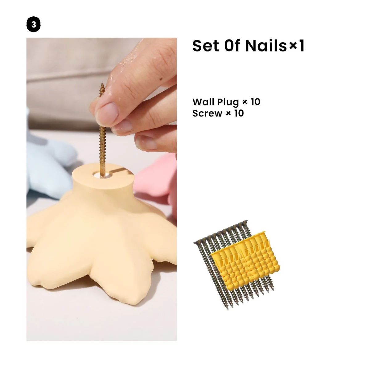 Daffodil Grace Wall Cloth Coat Hook Silicone Mold - Image 12