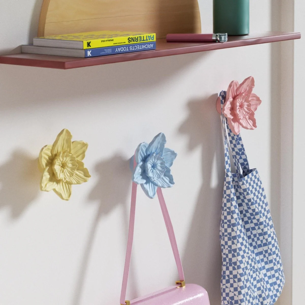 Daffodil Grace Wall Cloth Coat Hook Silicone Mold - Image 4