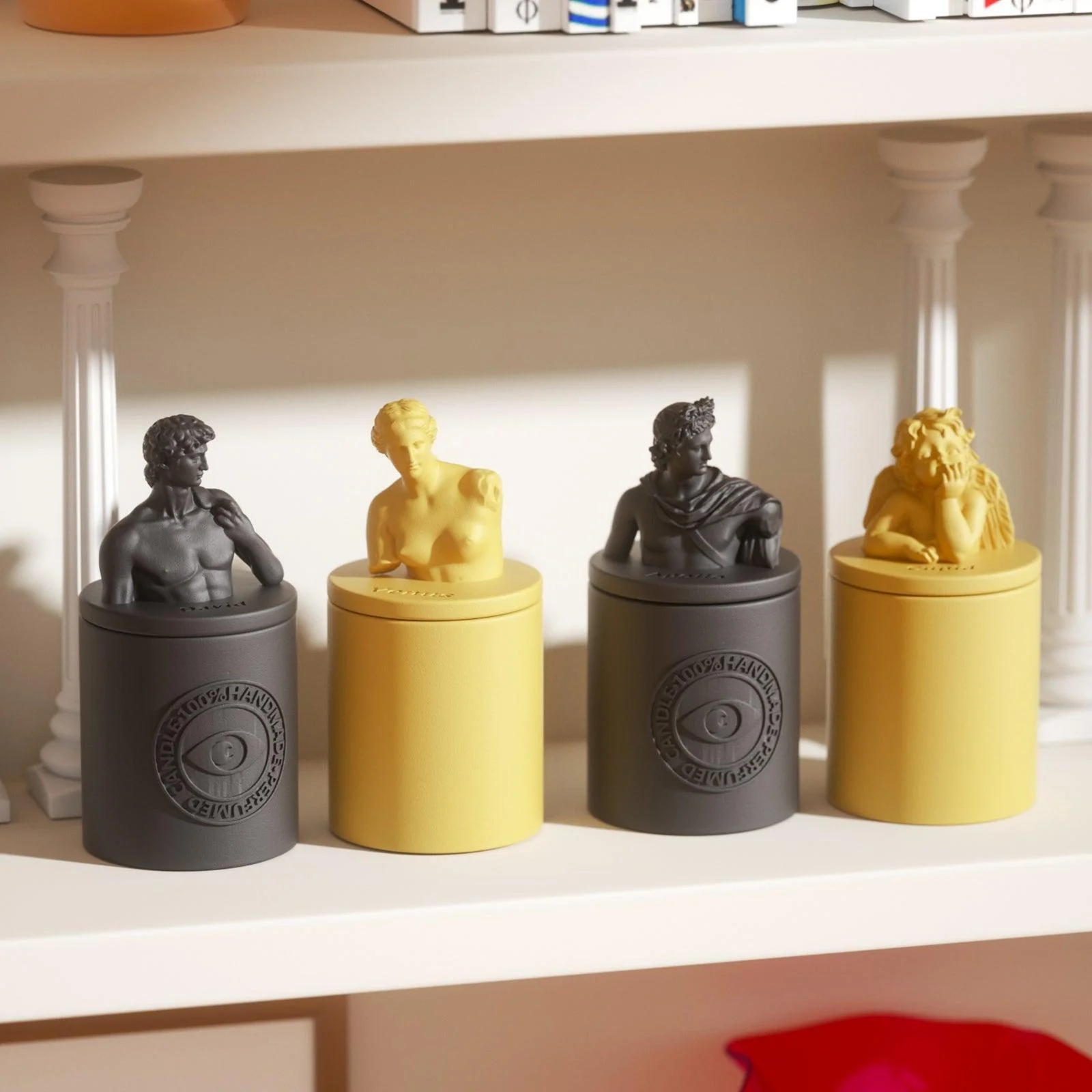 Mythology Sculptures APOLLO Concrete Candle Jar Silicone Mold - Image 7