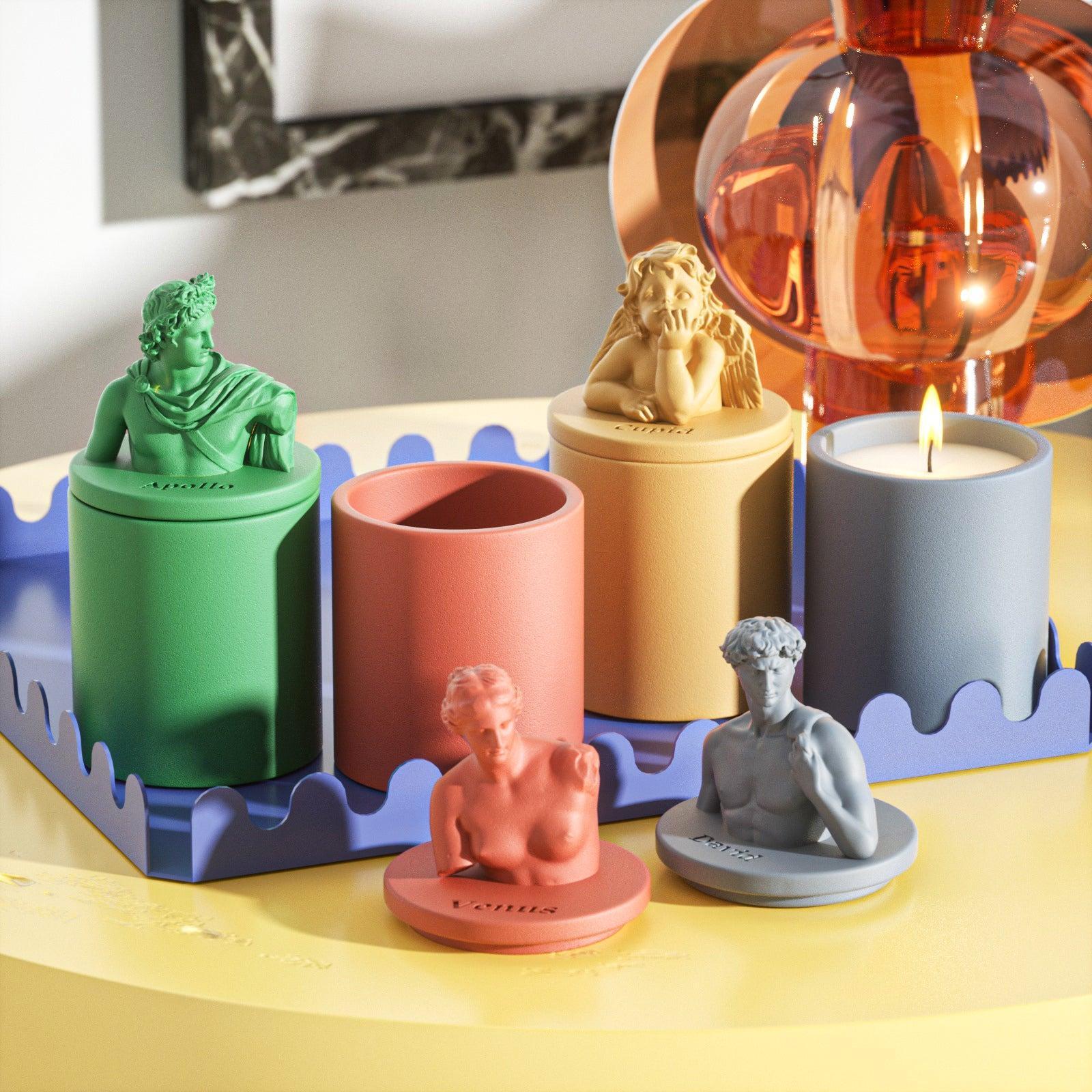 Mythology Sculptures DAVID Concrete Candle Jar Silicone Mold - Image 7