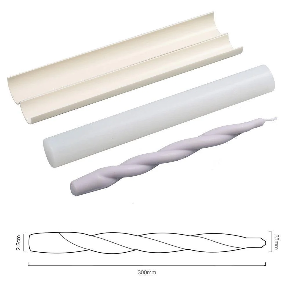 Spiral Long Pole Taper Candle Silicone Mould Collection - Image 10