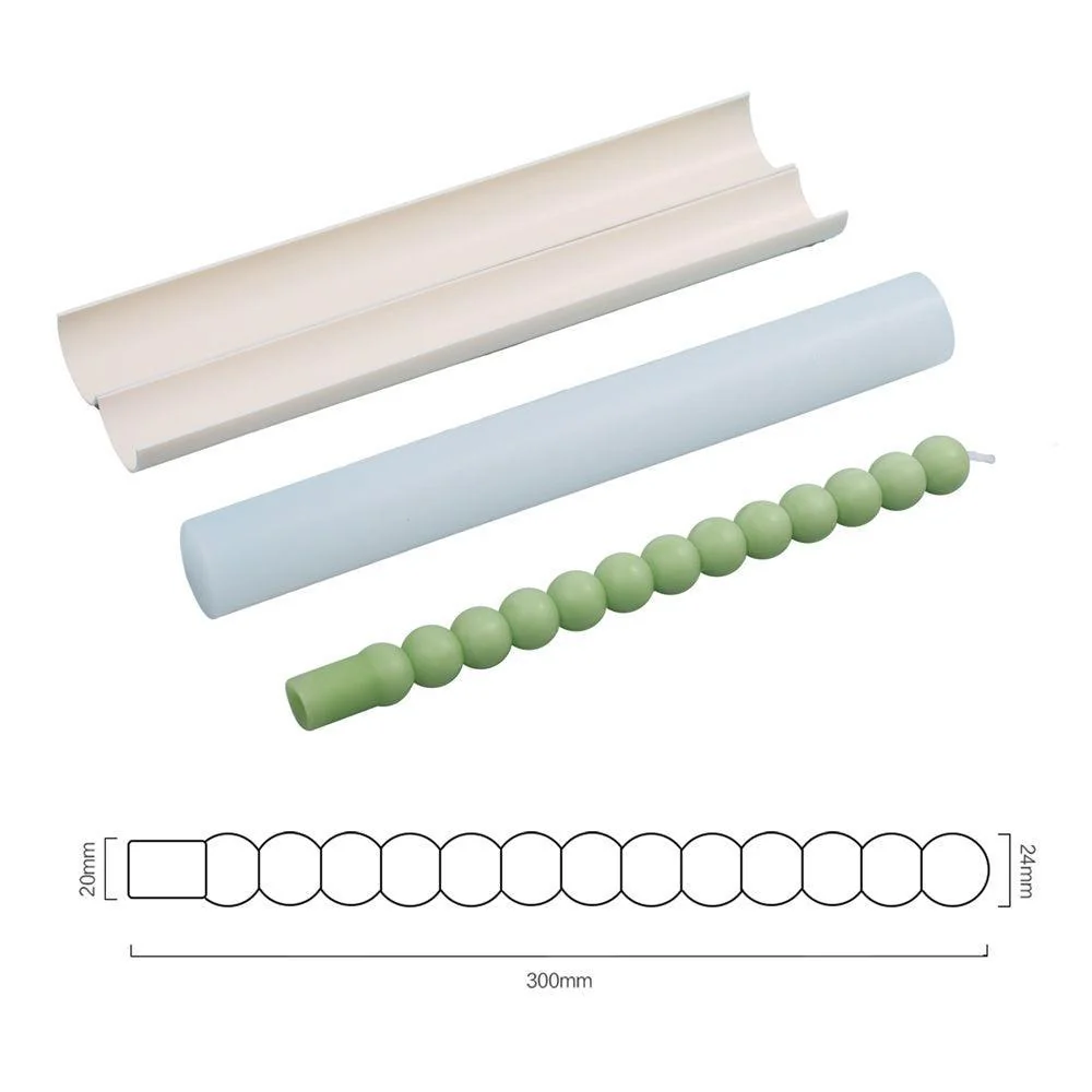 Spiral Long Pole Taper Candle Silicone Mould Collection - Image 11