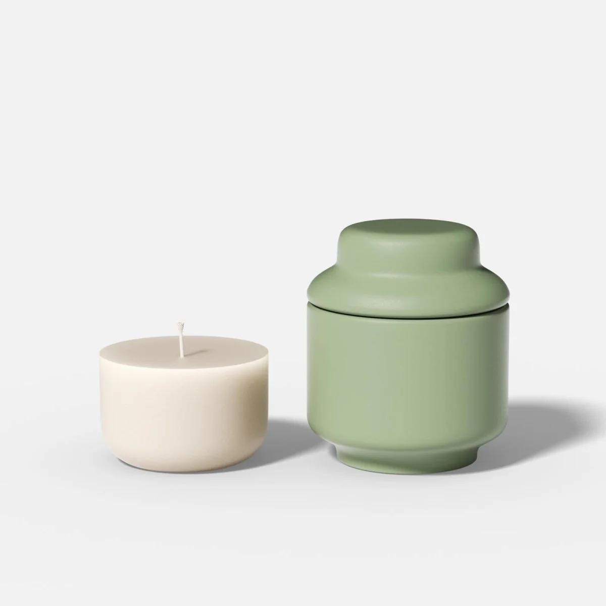 Domed Lid Candle Jar & 9oz Candle Refill Silicone Mold