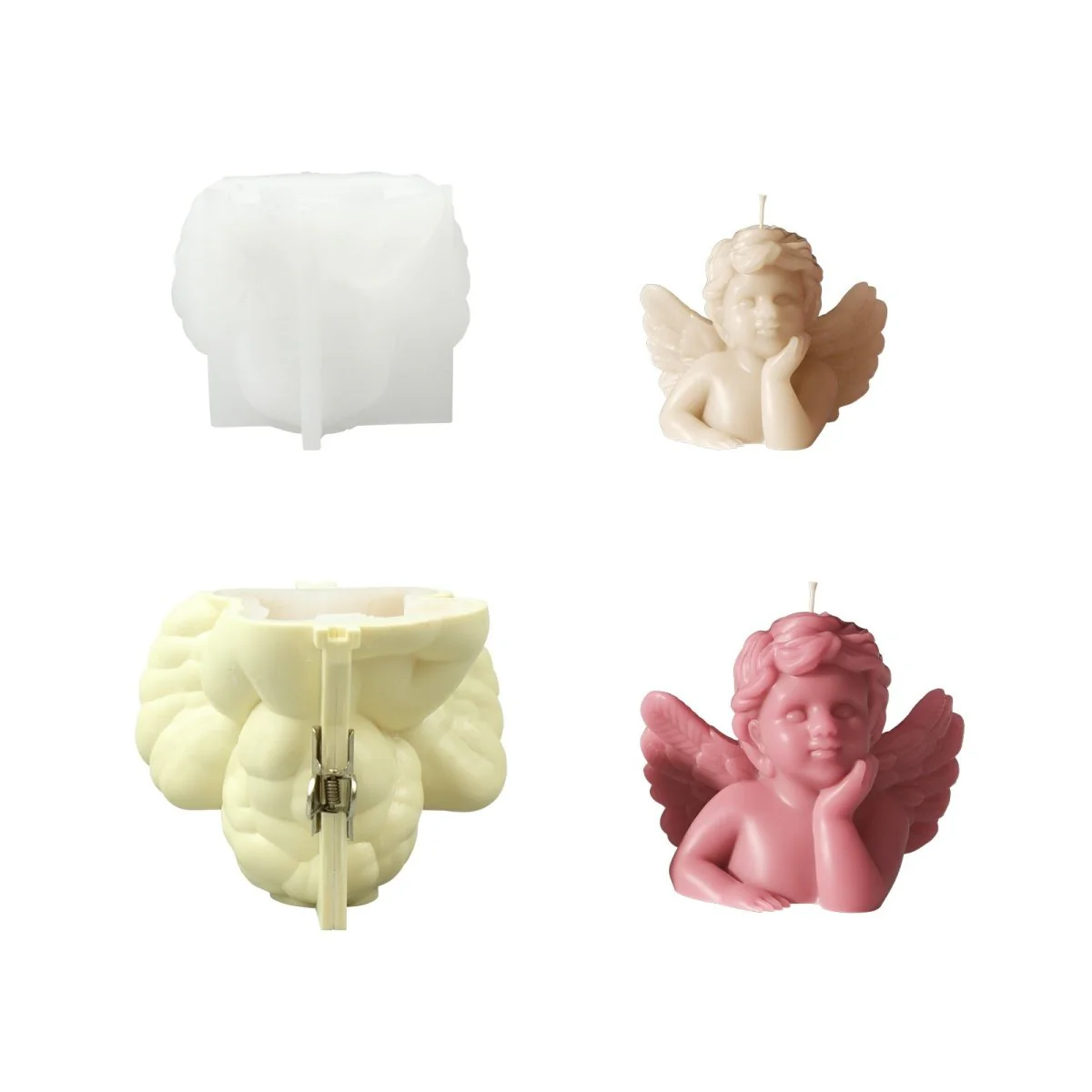 Dreamy Cherub Candle Silicone Mold Collection - Image 11