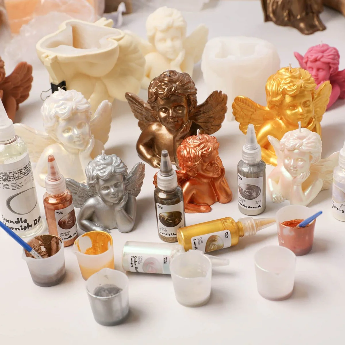 Dreamy Cherub Candle Silicone Mold Collection - Image 6
