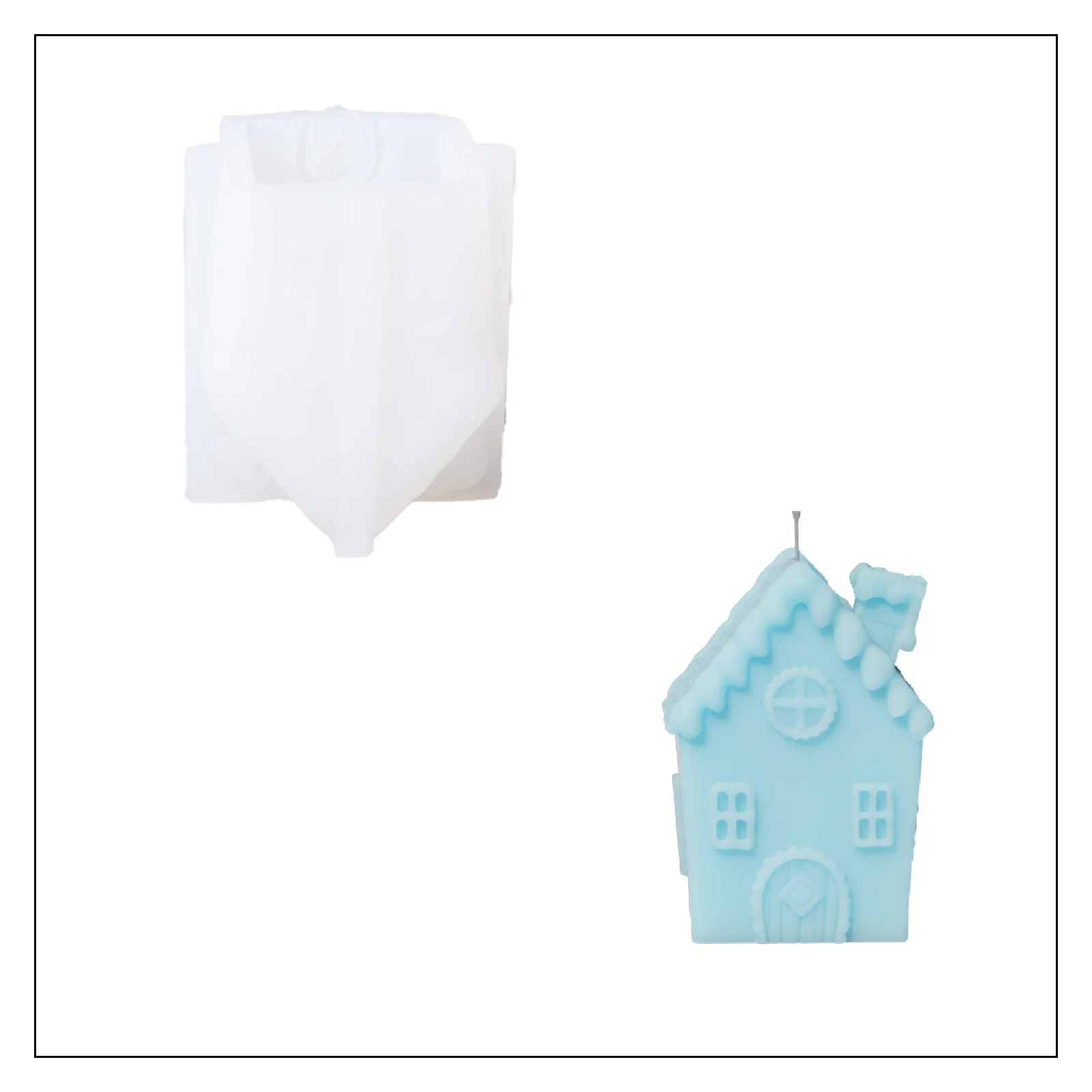 Cozy Miniature Dwelling House Candle Silicone Mold - Ⅰ - Image 10