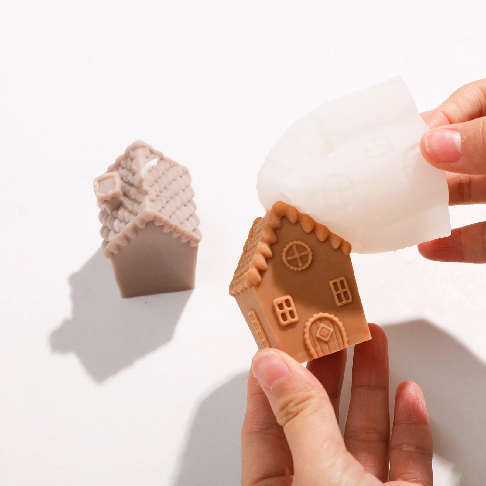 Cozy Miniature Dwelling House Candle Silicone Mold - Ⅰ - Image 3