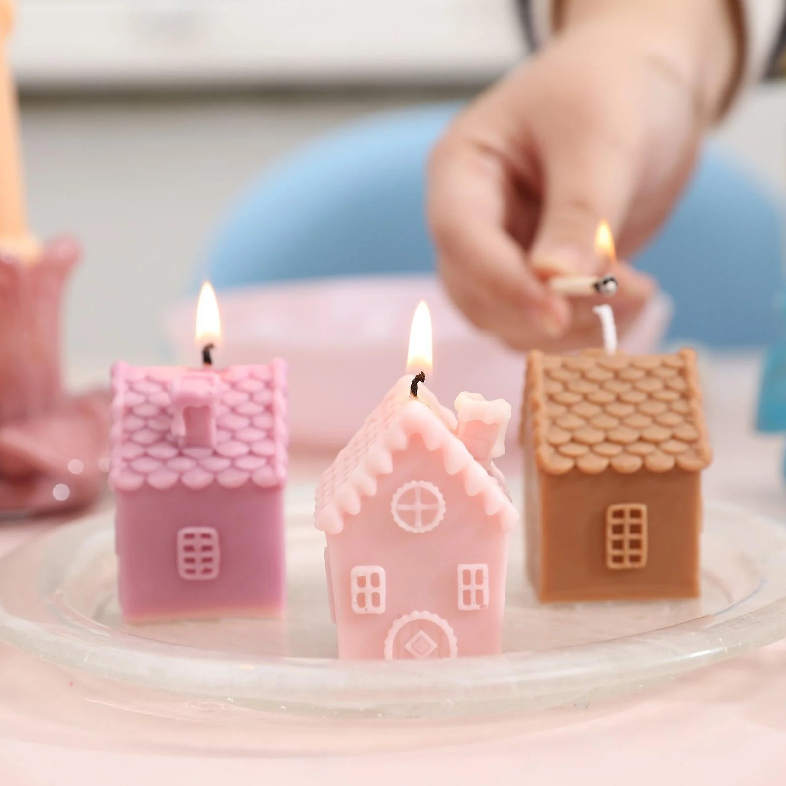 Cozy Miniature Dwelling House Candle Silicone Mold - Ⅰ - Image 4