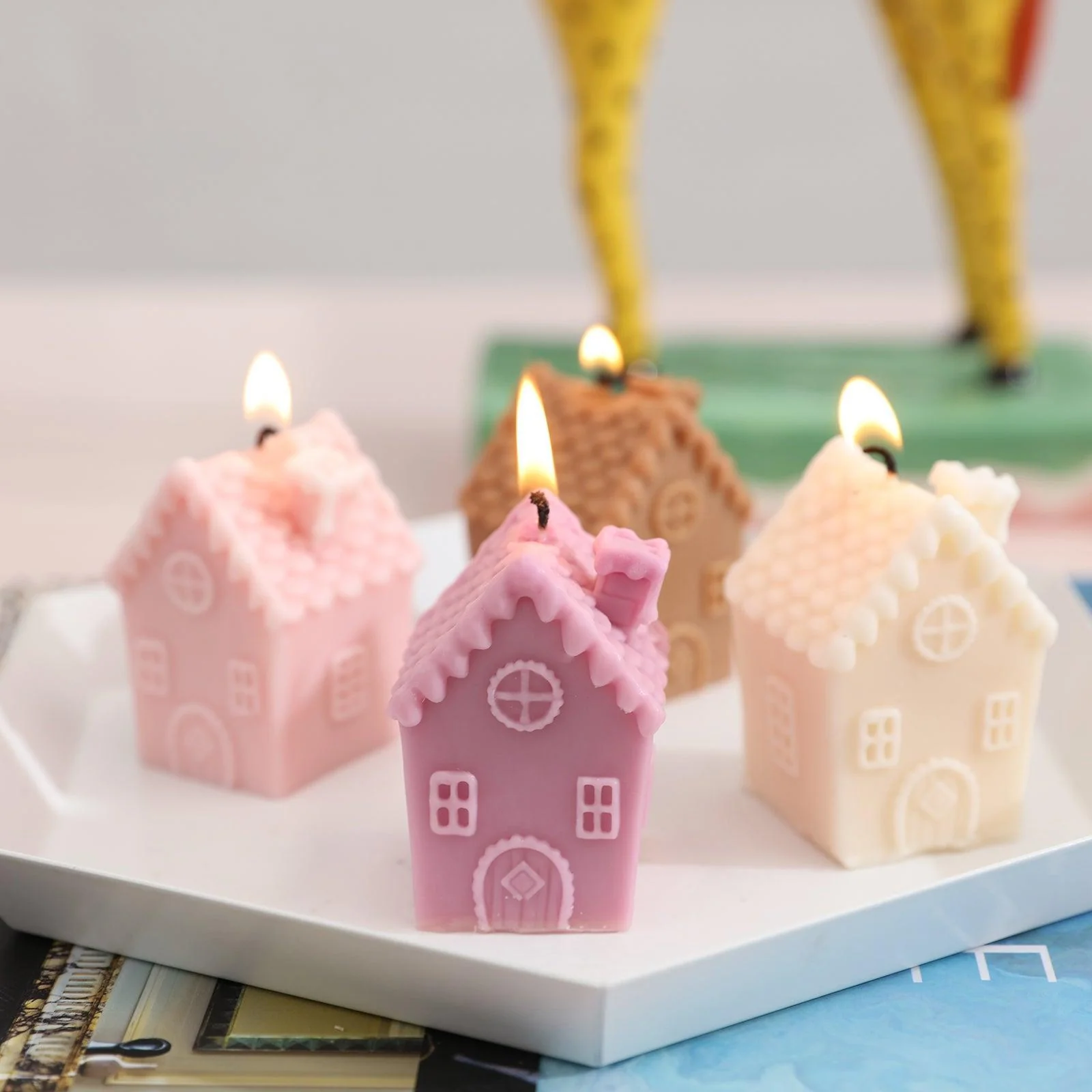 Cozy Miniature Dwelling House Candle Silicone Mold - Ⅰ - Image 7