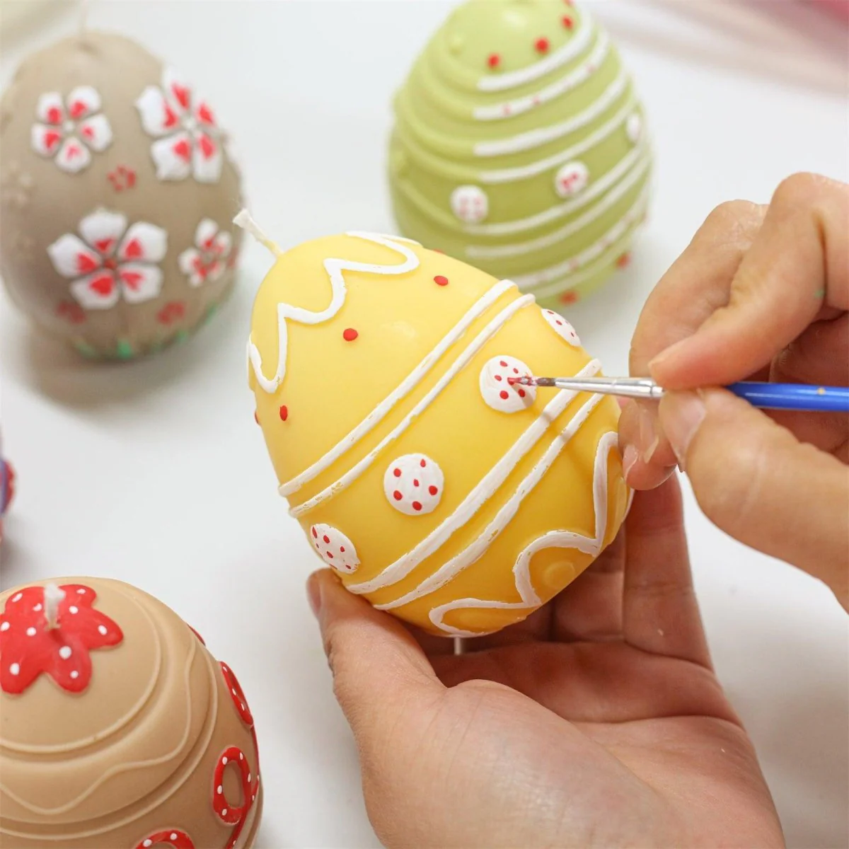 Springtime Easter Egg Candle Silicone Mold Collection - Image 6