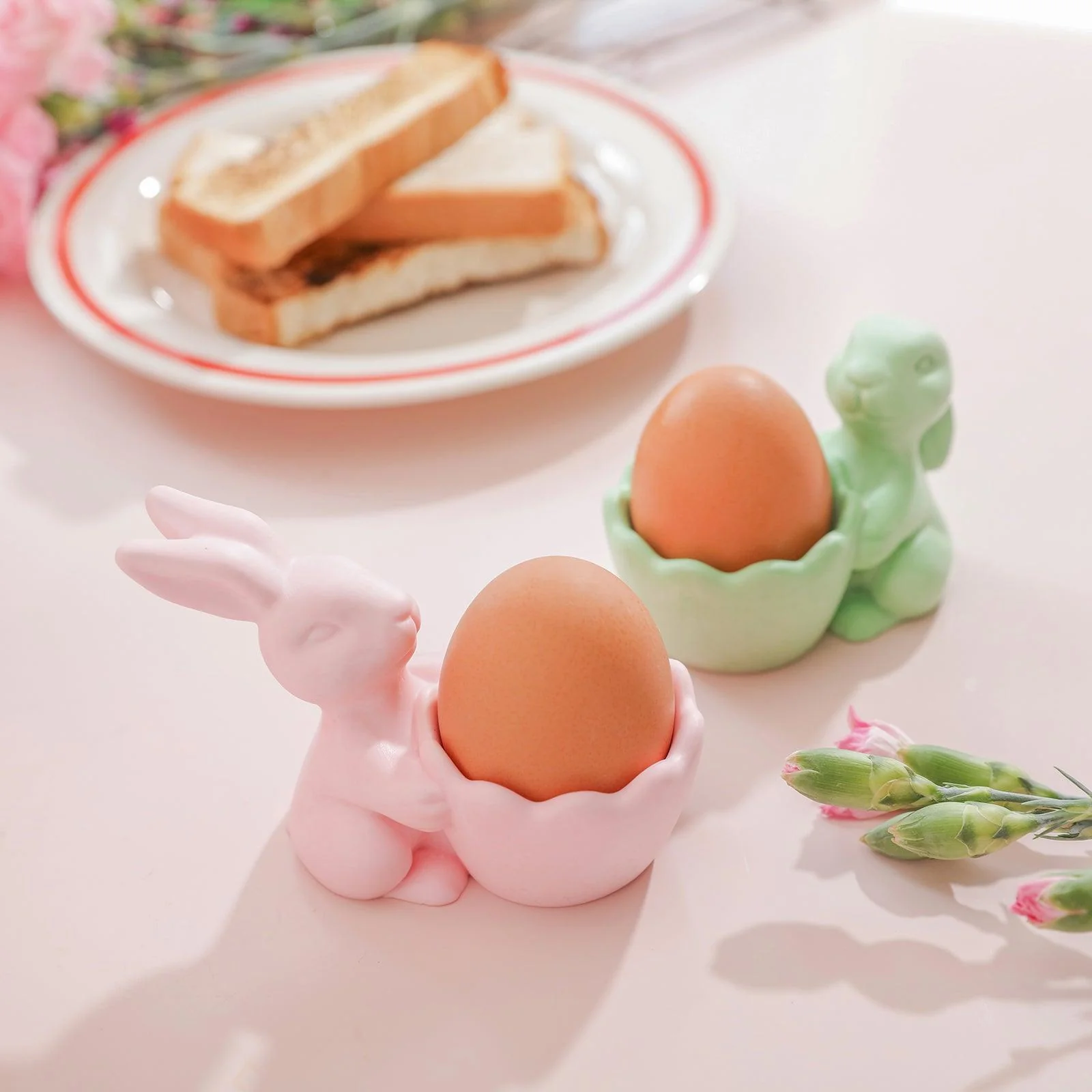 Easter Egg cup with Bunny Silicone Mold