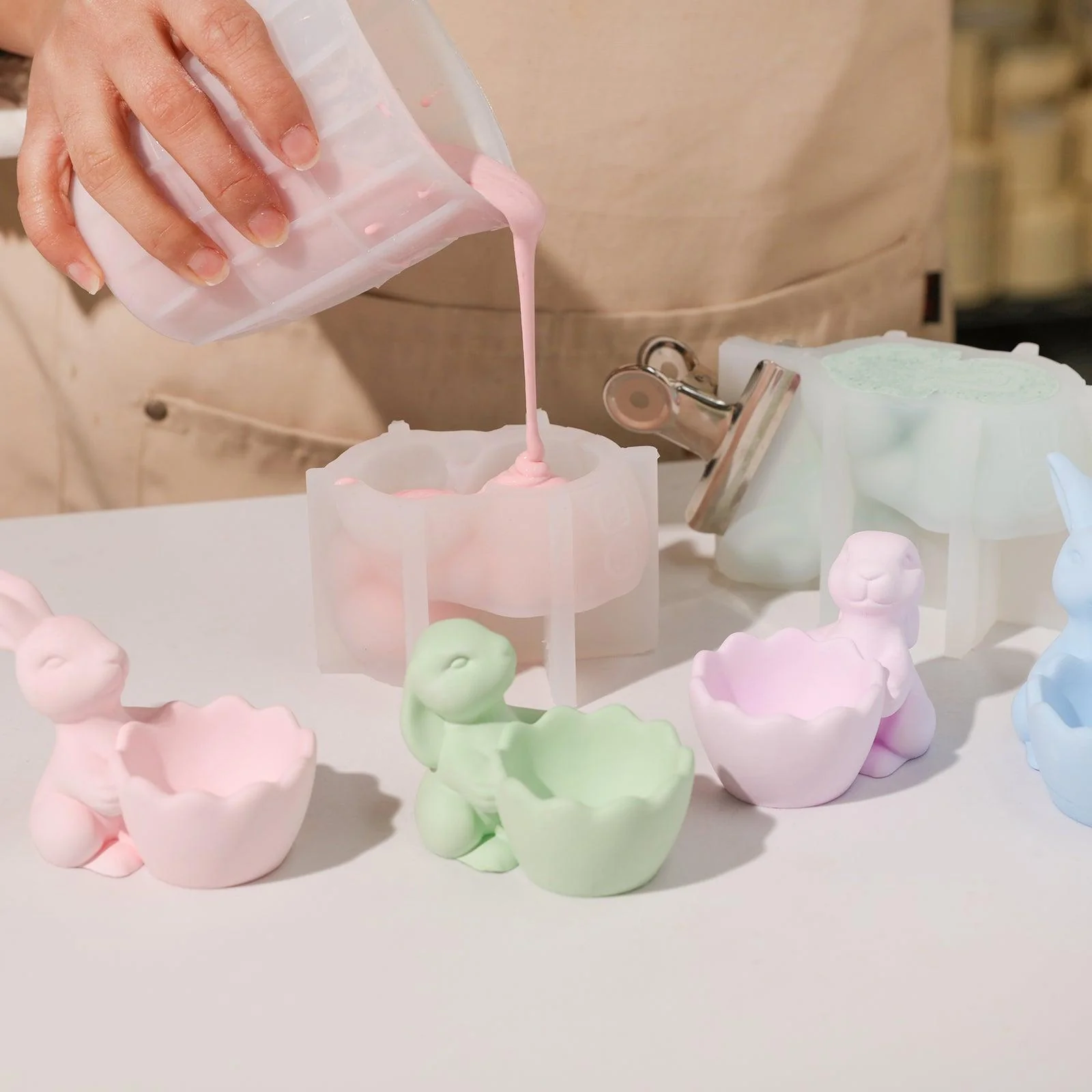 Easter Egg cup with Bunny Silicone Mold - Image 2
