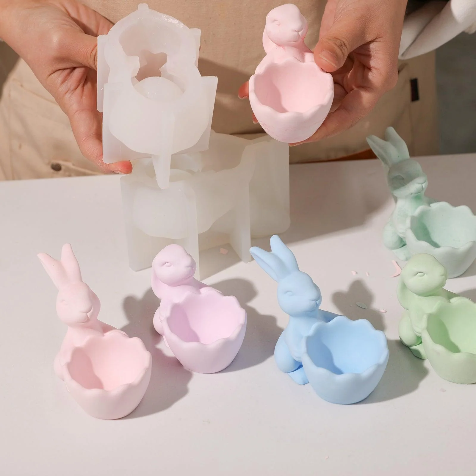 Easter Egg cup with Bunny Silicone Mold - Image 3