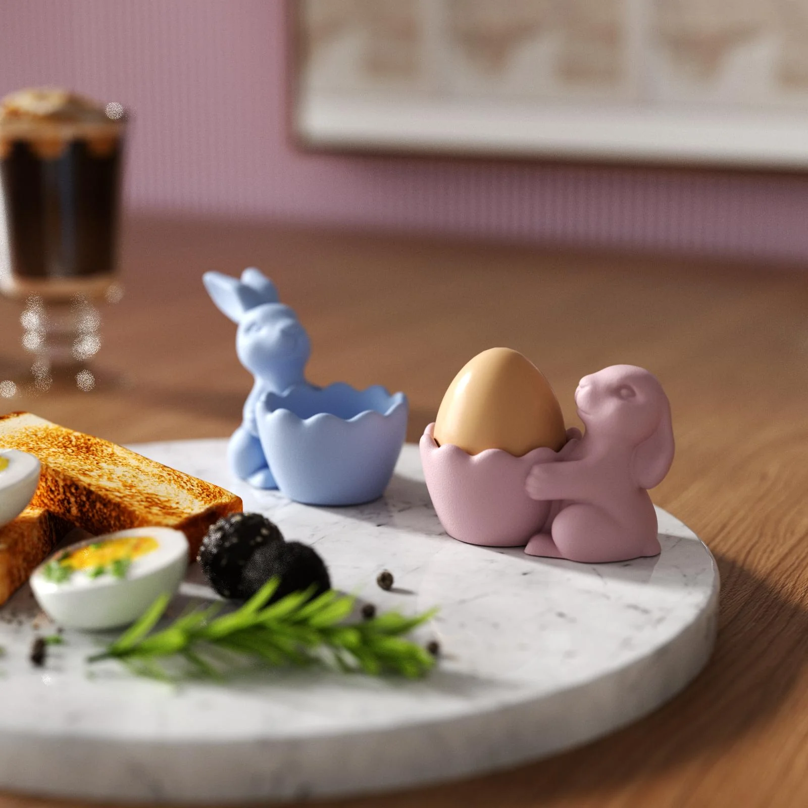 Easter Egg cup with Bunny Silicone Mold - Image 4