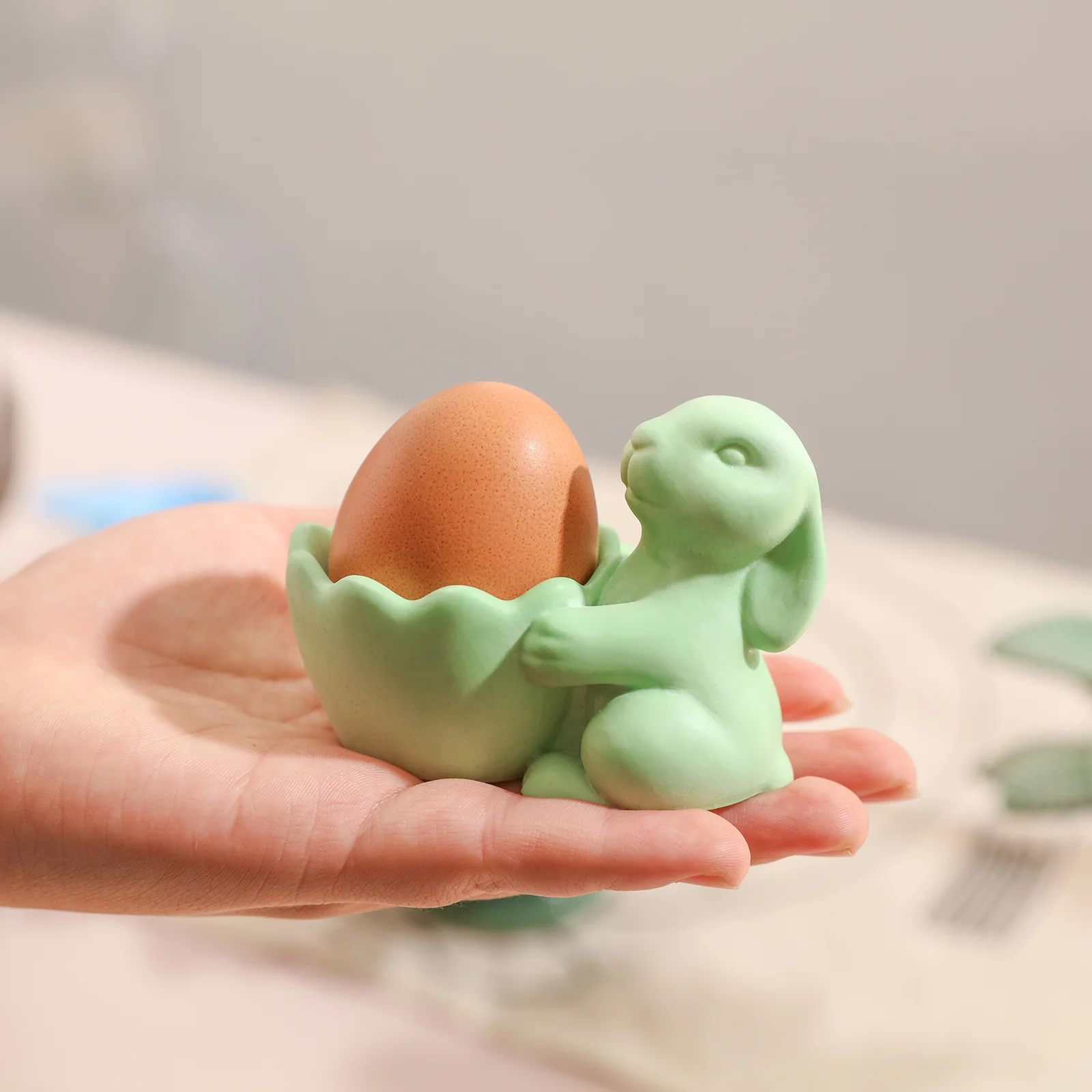 Easter Egg cup with Bunny Silicone Mold - Image 6