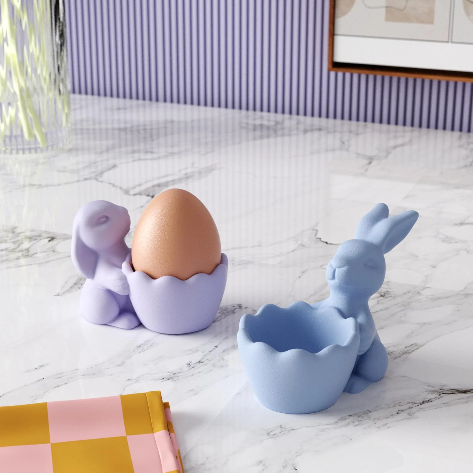 Easter Egg cup with Bunny Silicone Mold - Image 8