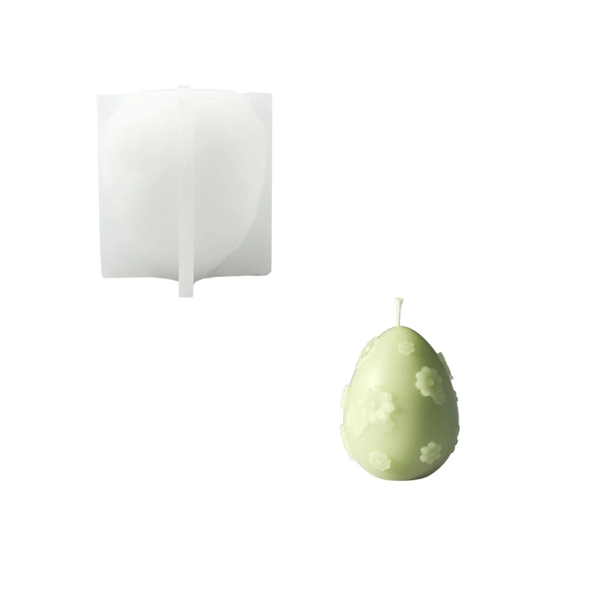 Easter's Floral Egg Delights Container Candle Silicone Mold Collection - Image 12