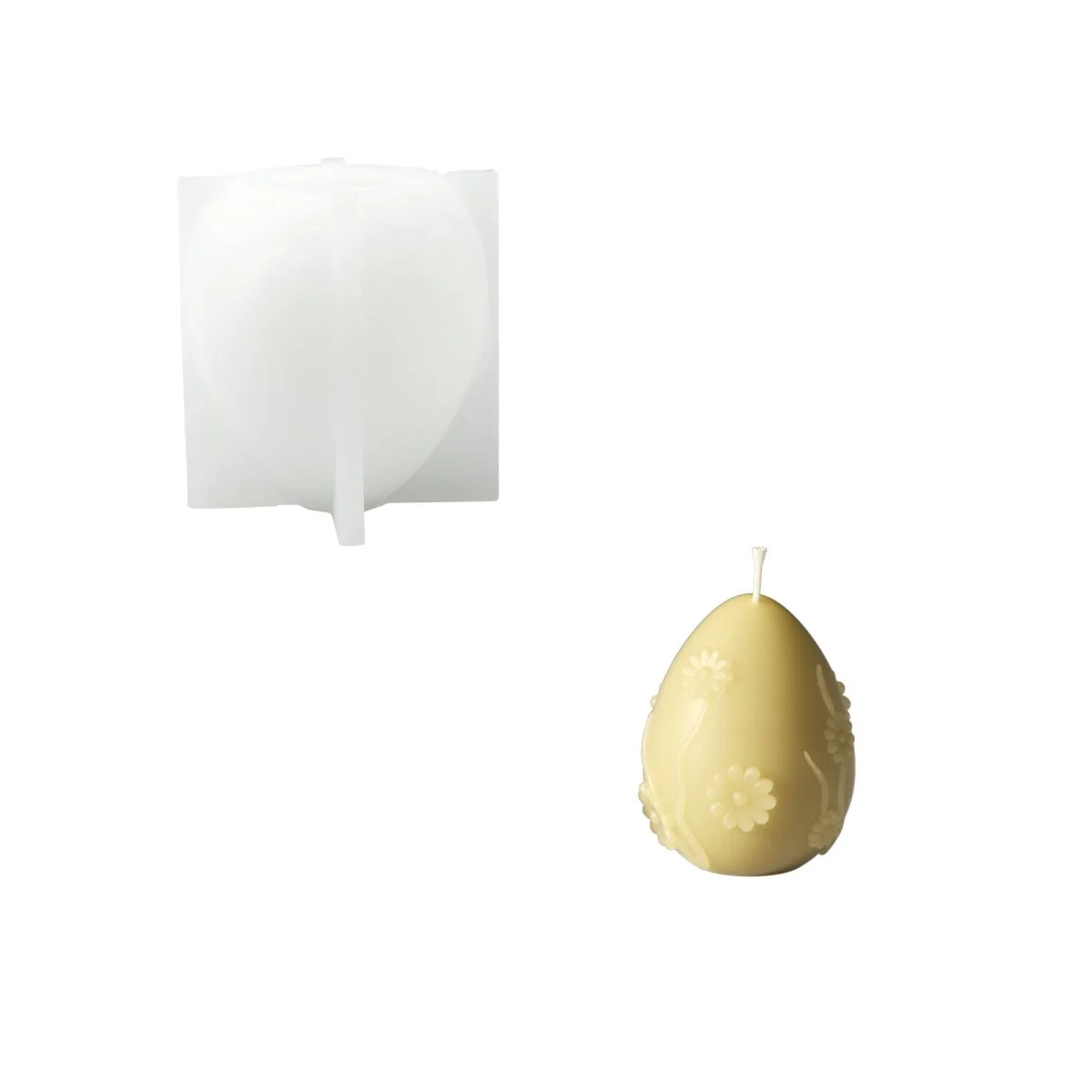 Easter's Floral Egg Delights Container Candle Silicone Mold Collection - Image 13