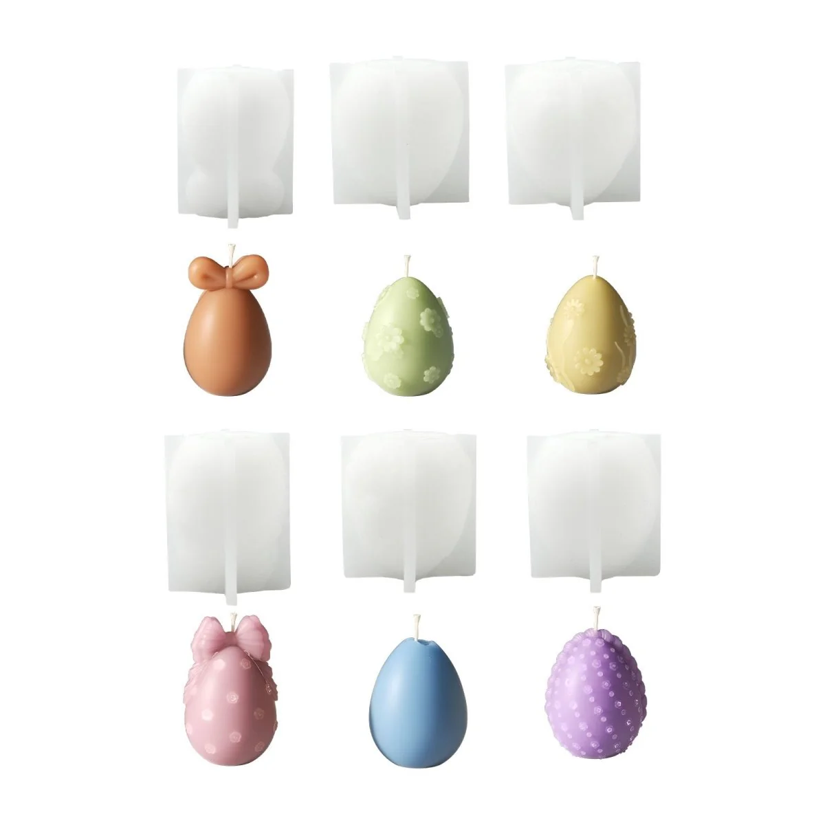 Easter's Floral Egg Delights Container Candle Silicone Mold Collection - Image 17