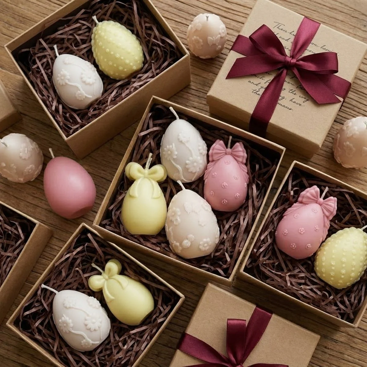 Easter's Floral Egg Delights Container Candle Silicone Mold Collection - Image 9