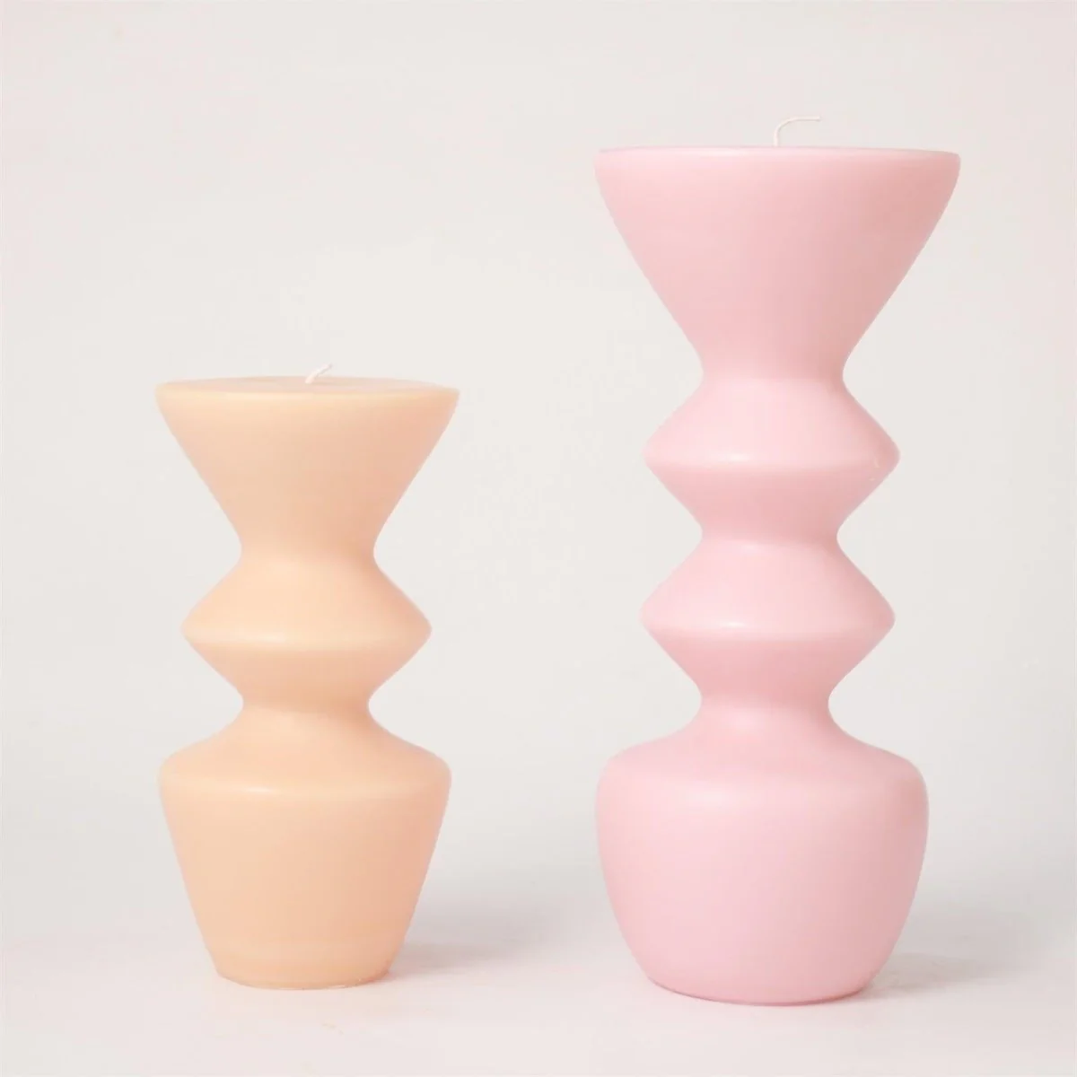 Geometric Hourglass Pillar Candle Silicone Mold - Image 7