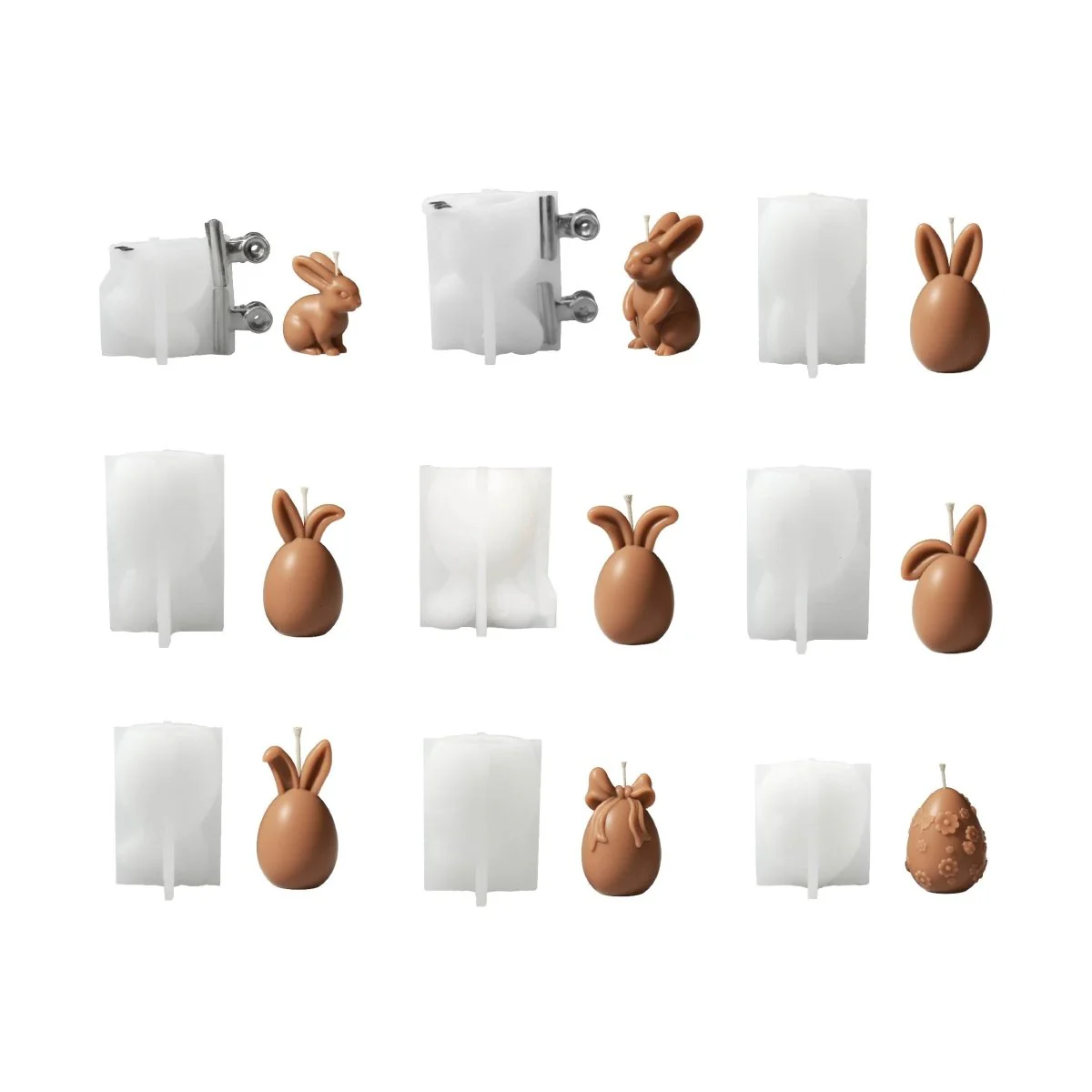 The Bunny Egg Parade Candle Silicone Mold Collection - Image 18