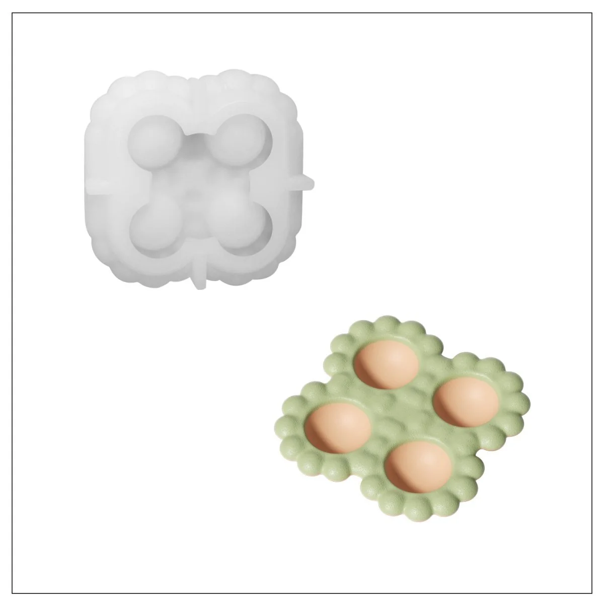 4-Egg Bubbly Bloom Egg Tray Mold - Image 8