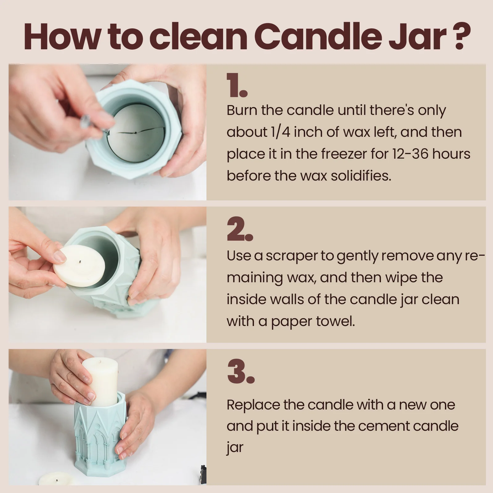 Tall Elegant Gothic Architecture Candle Jar Silicone Mold with 7oz Candle Refill Mold - Image 11