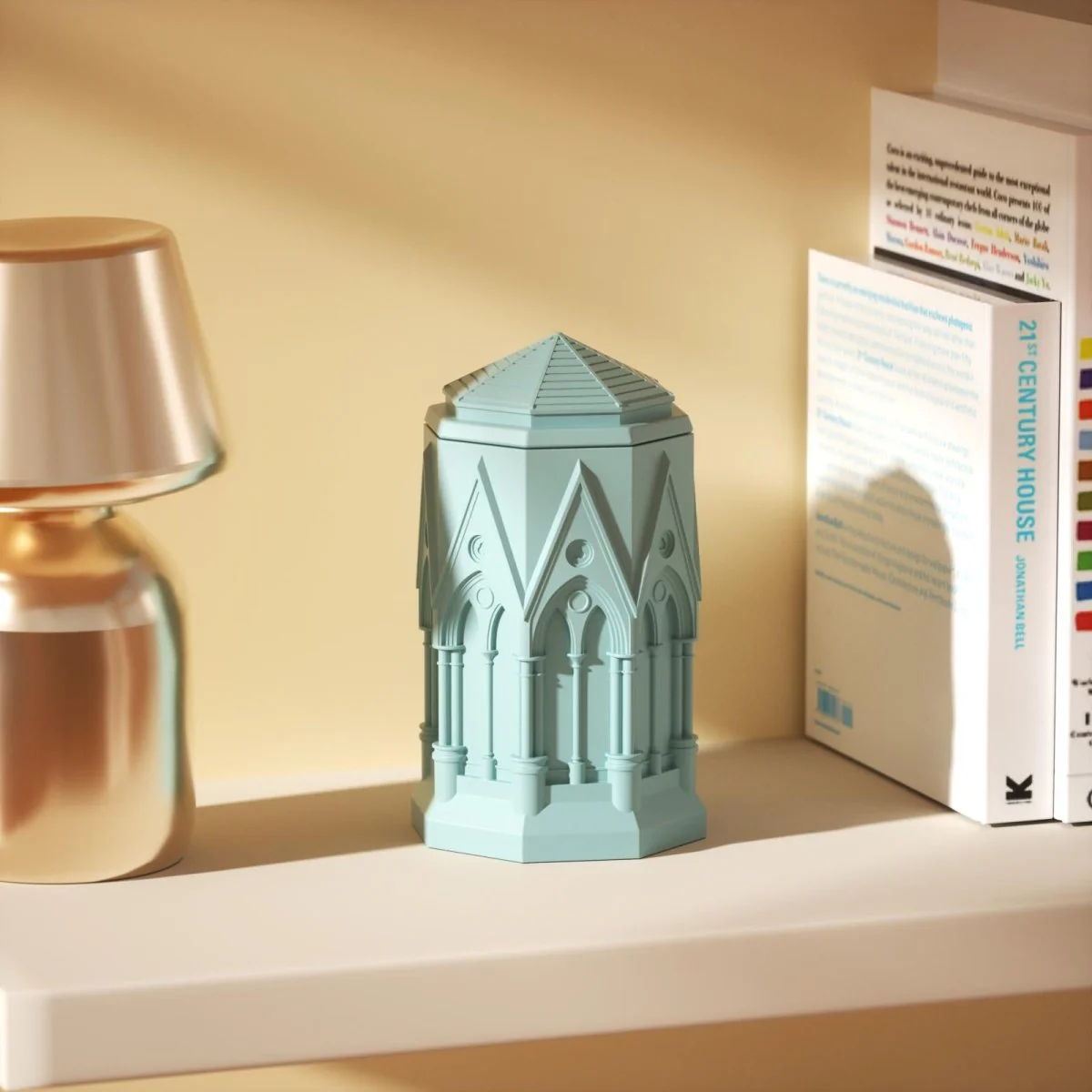 Tall Elegant Gothic Architecture Candle Jar Silicone Mold with 7oz Candle Refill Mold - Image 5