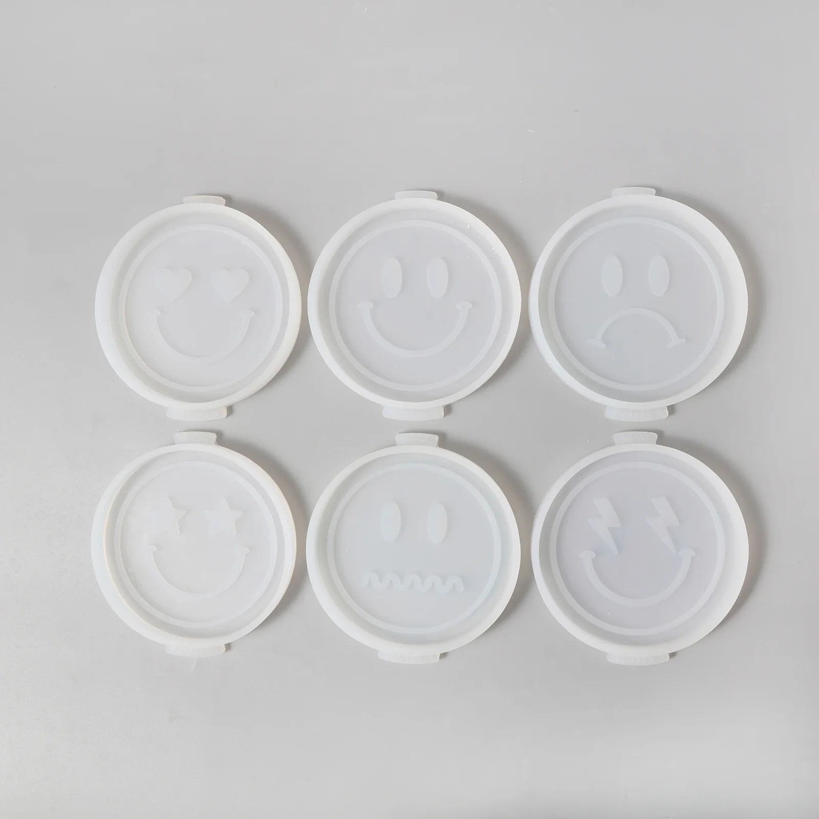 Emoticon Concrete Coaster Silicone Mould - Image 7