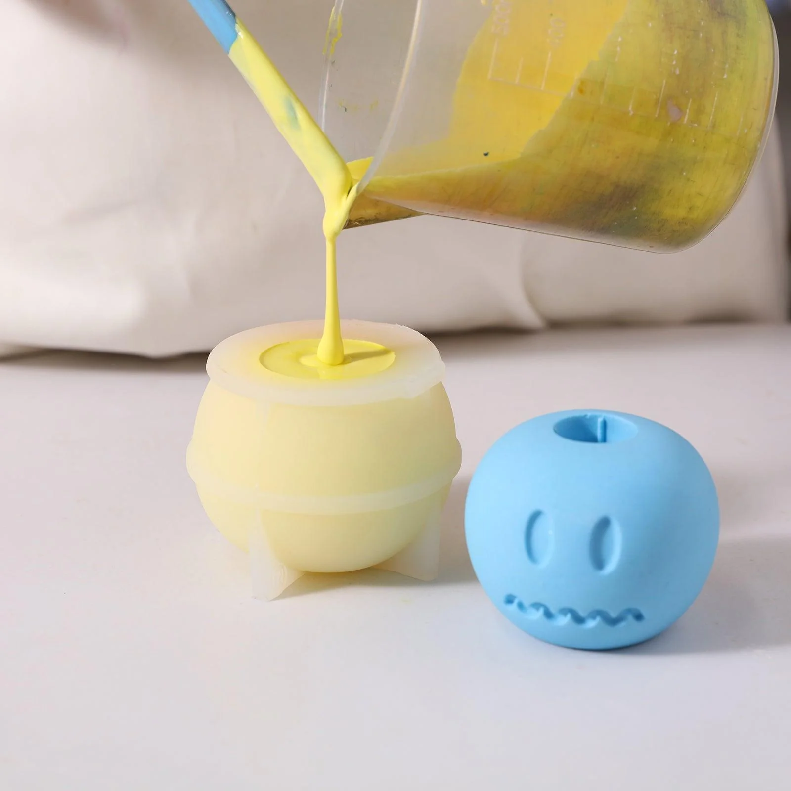Awkward Face Taper Candle Holder Silicone Mold - Image 2