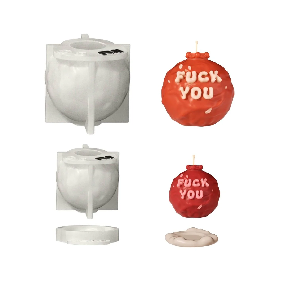 F*CK YOU Boomy Love Candle Silicone Mold Collection - Image 12