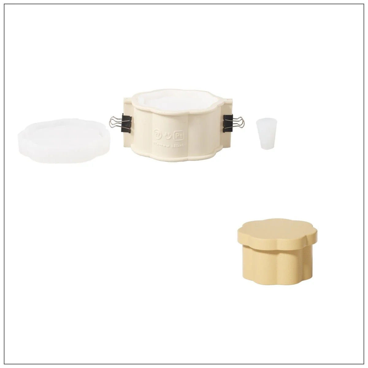 Floral Column Plant Pot Silicone Mold - Image 11