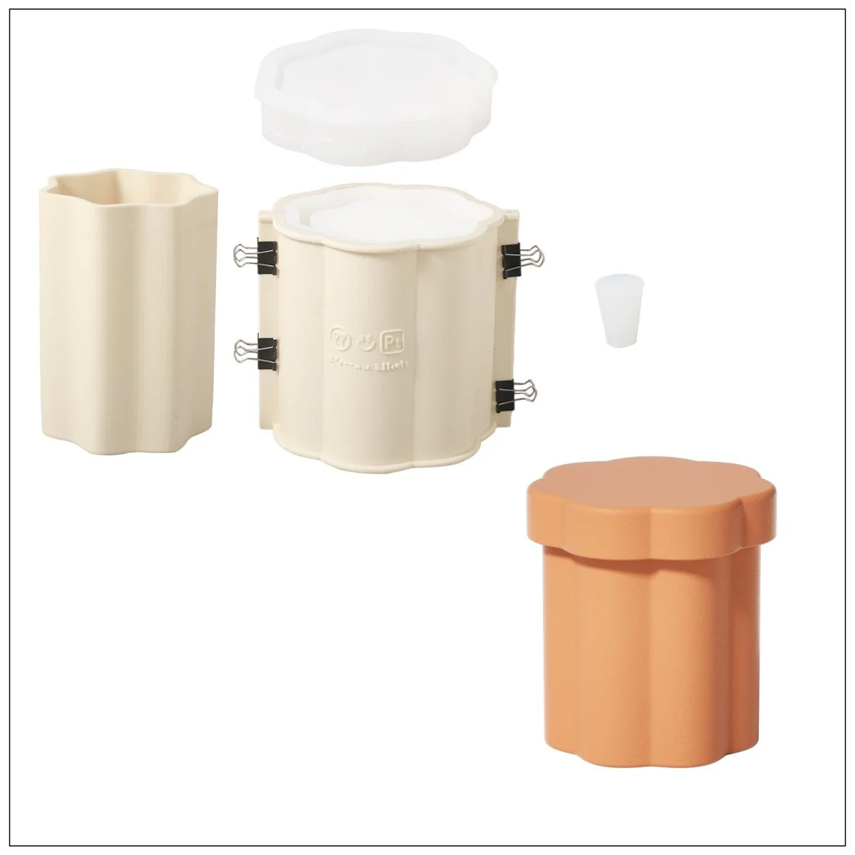 Max Floral Column Plant Pot Silicone Mold - Image 11