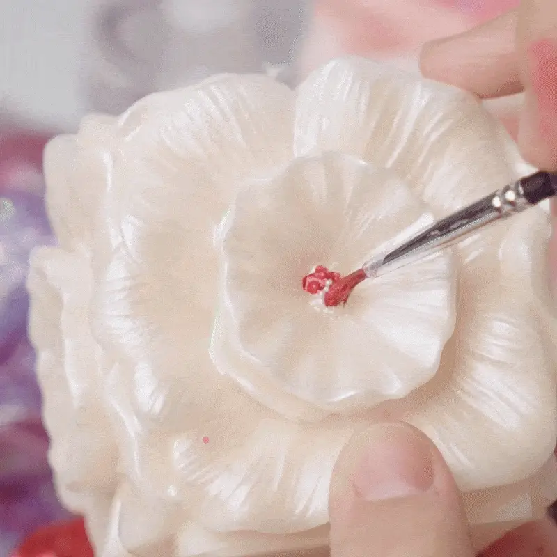 Floral Cube Candle Silicone Mold - Image 3