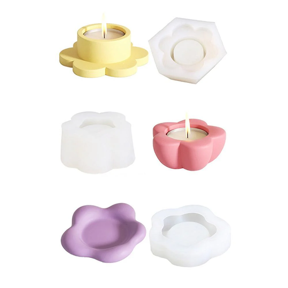 Floral Tea Light Candle Holder Mould - Image 11