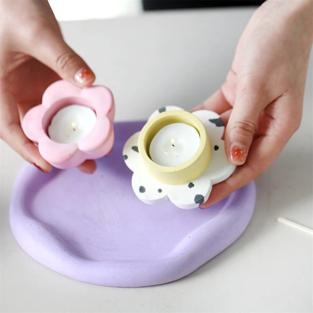 Floral Tea Light Candle Holder Mould - Image 5