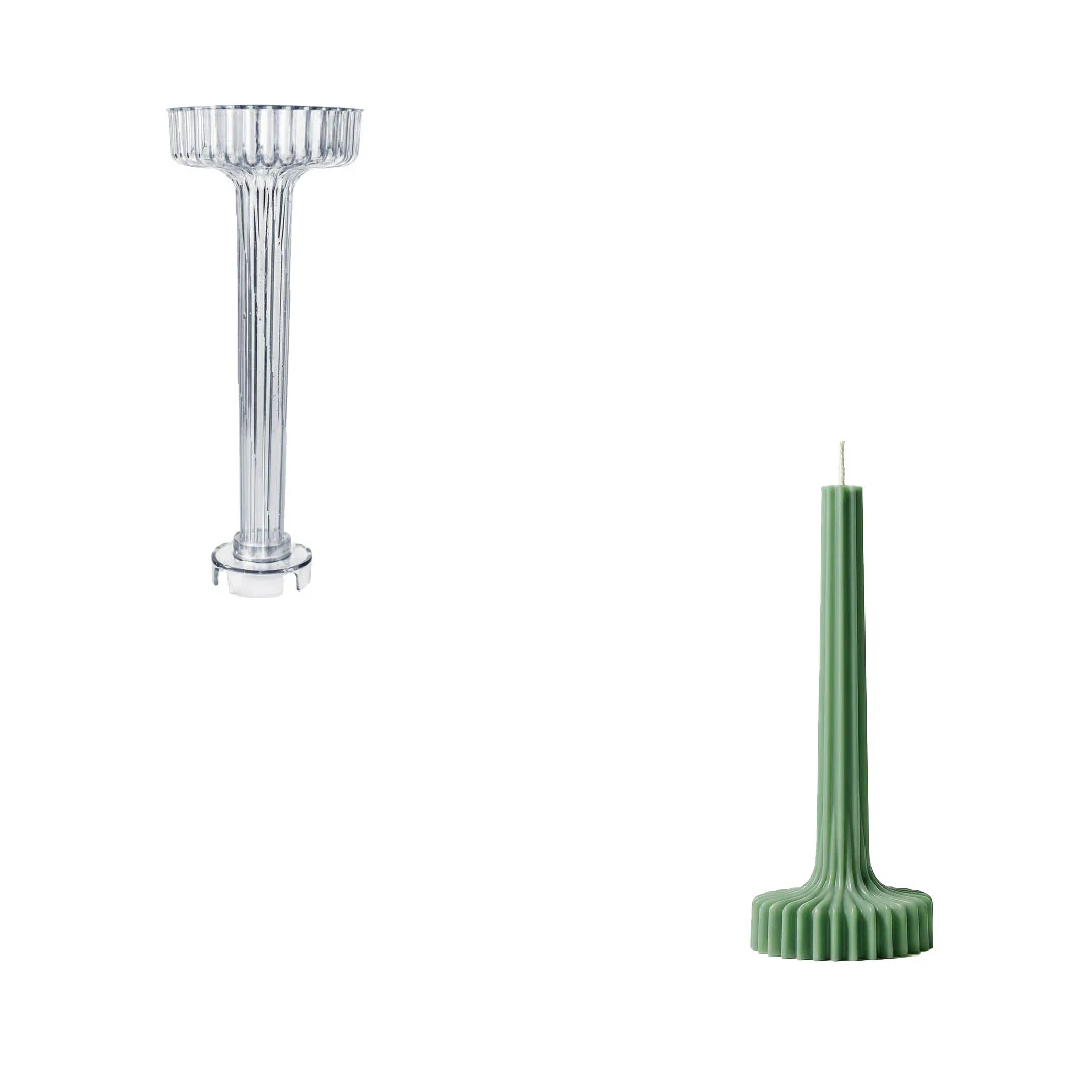 Fluted Pedestal Acrylic Candle Mold - Image 8