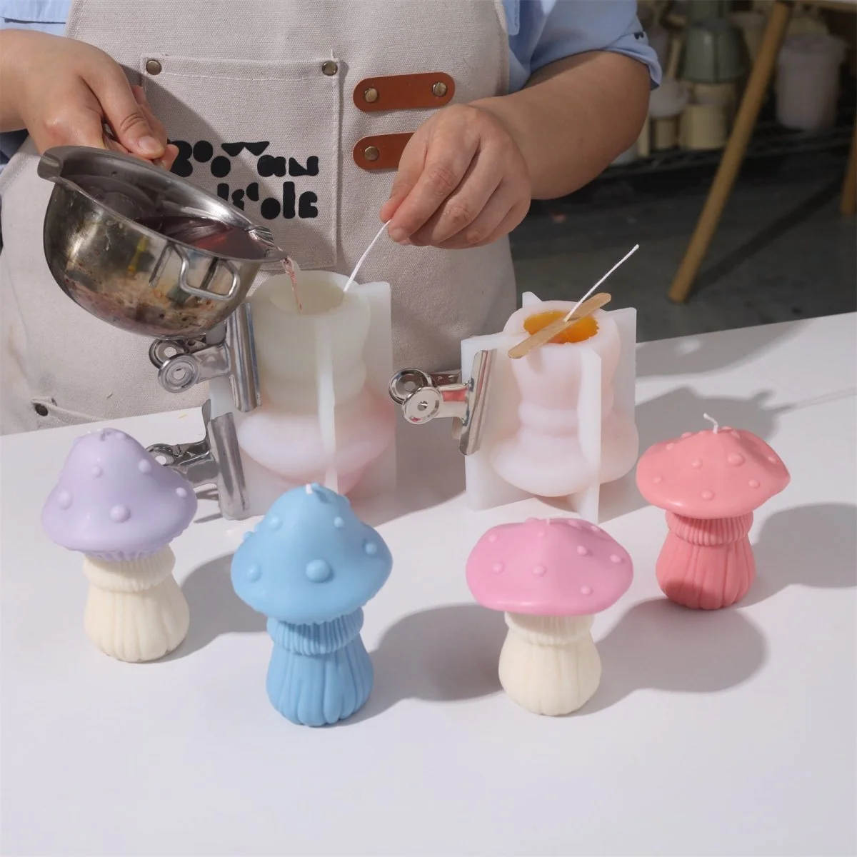 Funky Mushroom Candle Silicone Mold - Image 2