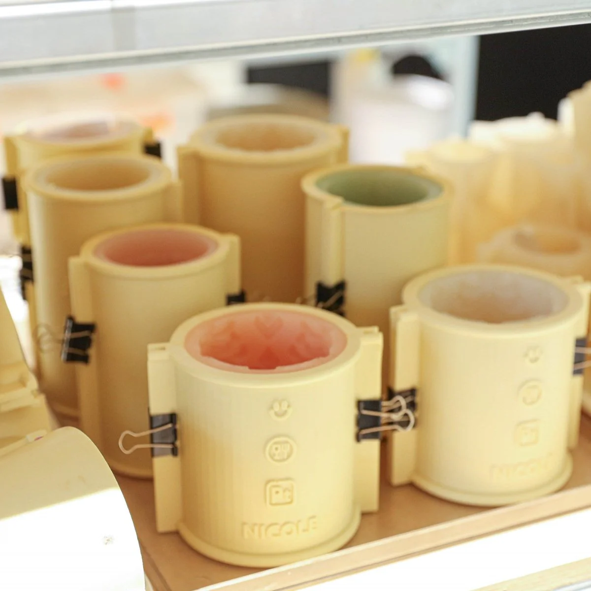 Gently Used Christmas Glow Pillar Candle Silicone Mold Collection - Image 4