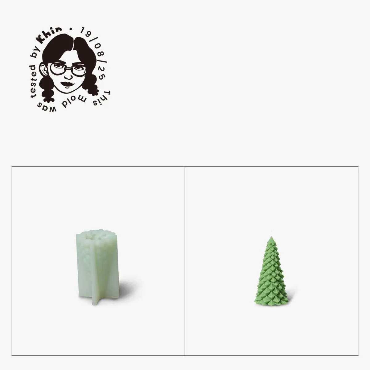 Gently Used Christmas Tree Candle Silicone Mold - Image 6