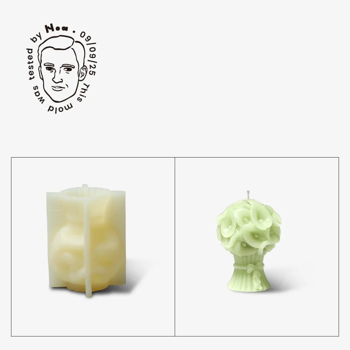 Gently Used Eternal Bloom Candle Silicone Mold Collection - Image 13
