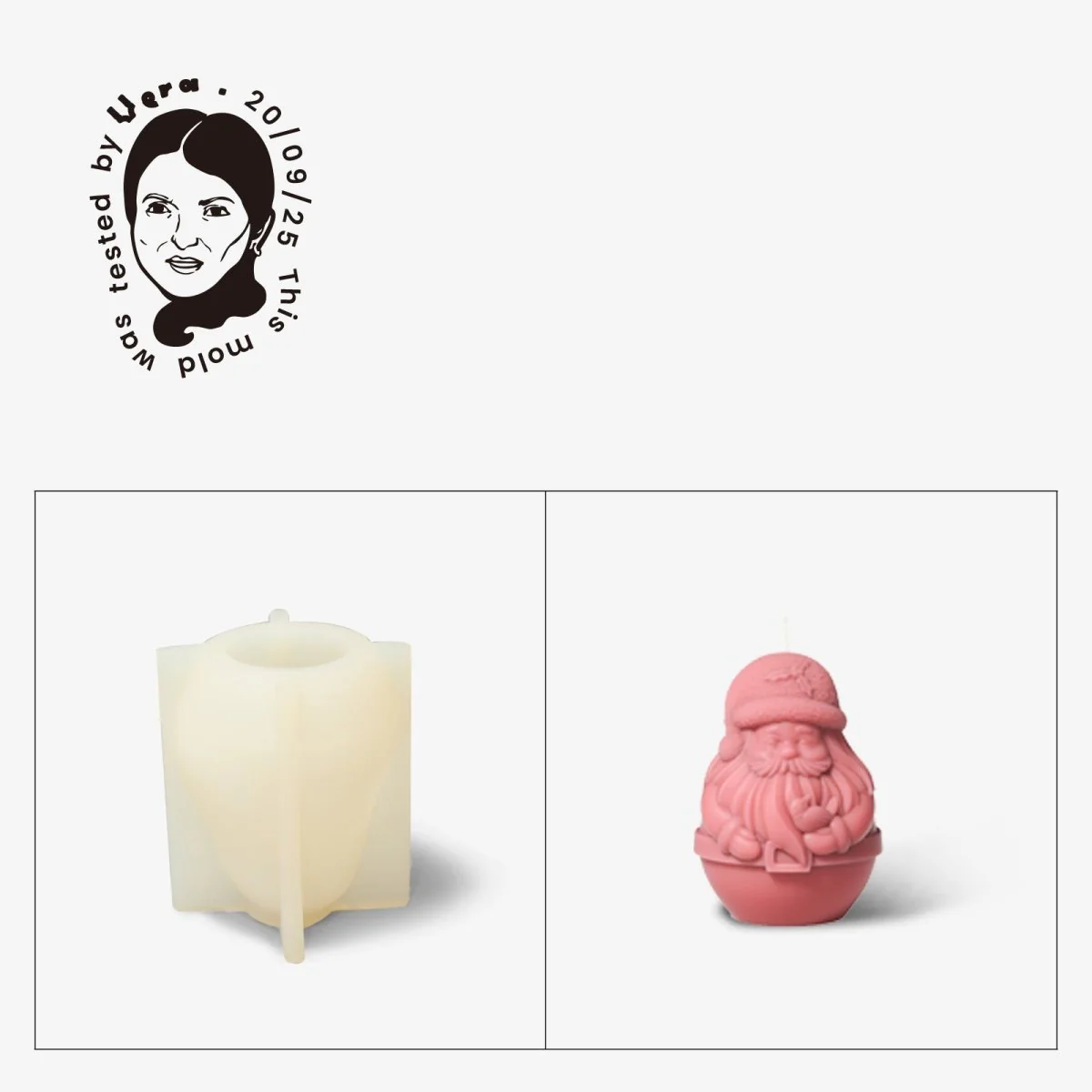 Gently Used Santa & Friend Candle Silicone Mold Collection - Image 11