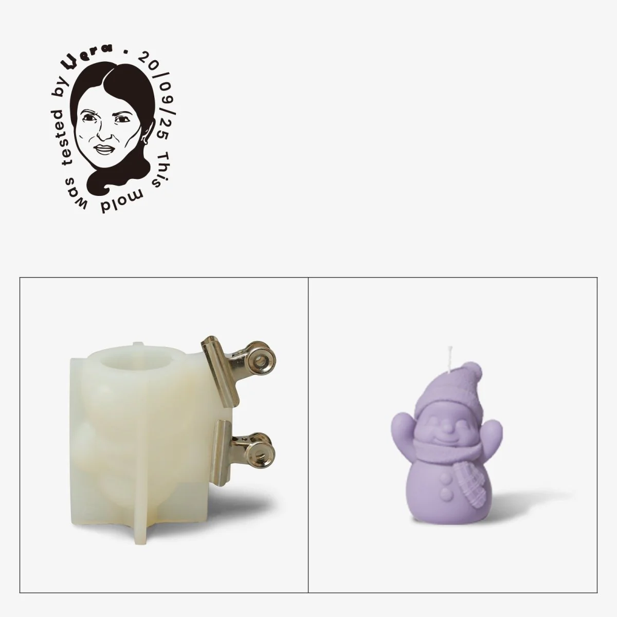Gently Used Santa & Friend Candle Silicone Mold Collection - Image 8